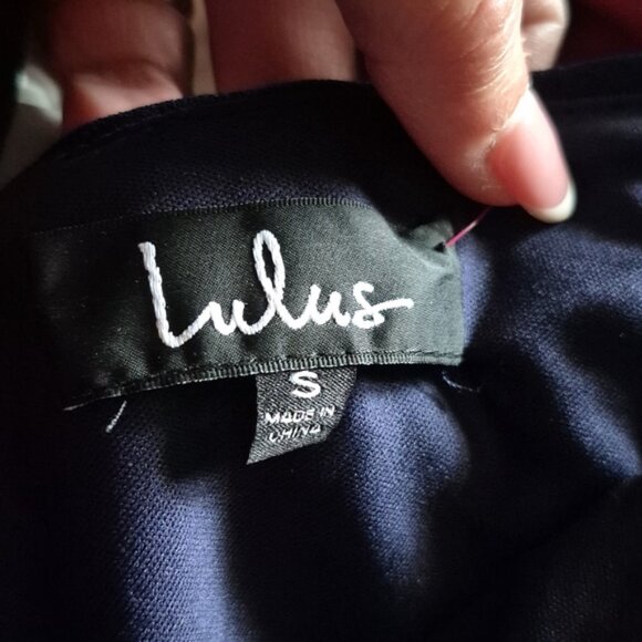 Lulus Melora Elegant Navy Blue Maxi Dress  NWT - Picture 5 of 6